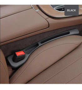 Lot de 2 Noir Organiseur de Fente de Siège Voiture – Étanche avec 2 Compartiments, Compatible Tous Véhicules