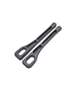 2pcs Black Car Seat Gap Filler Organizer – Waterproof Storage with Dual Grooves, Fits Most Vehicles