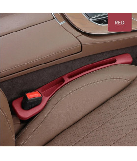 2 Stück Rot Auto Sitzritzen-Füller Organizer – Wasserdicht mit 2 Fächern, passt für die meisten Fahrzeuge