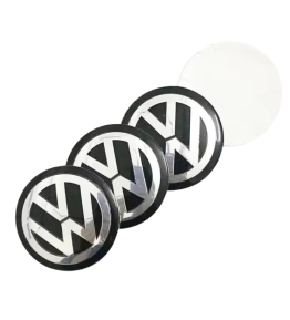 4 Stück x 56mm VW METALL Aufkleber VOLKSWAGEN Felgen LOGO Radkappen Embleme